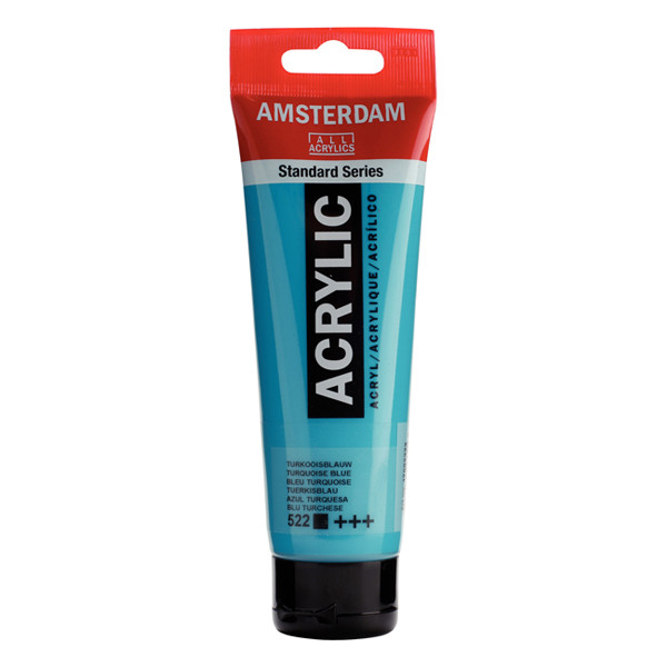 RoyalTalens Talens Amsterdam turquoise blue acrylic paint, 120ml 17095222 220648 - 1