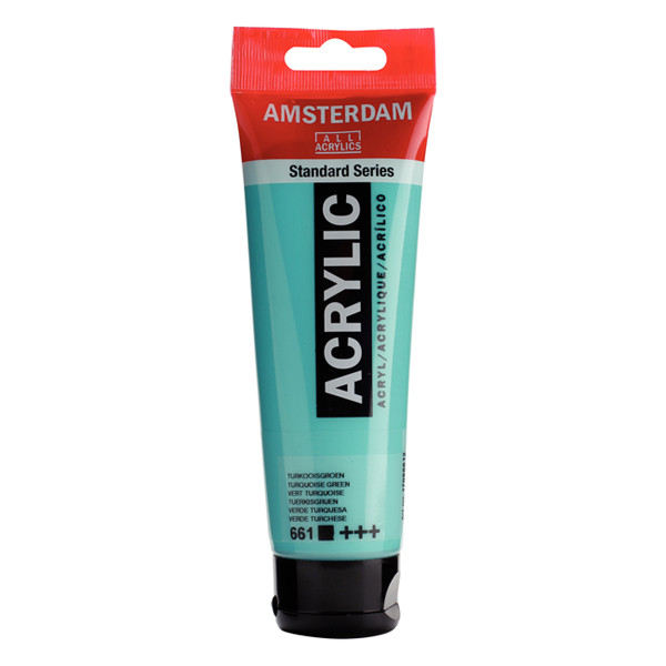 RoyalTalens Talens Amsterdam turquoise green acrylic paint, 120ml 17096612 220668 - 1