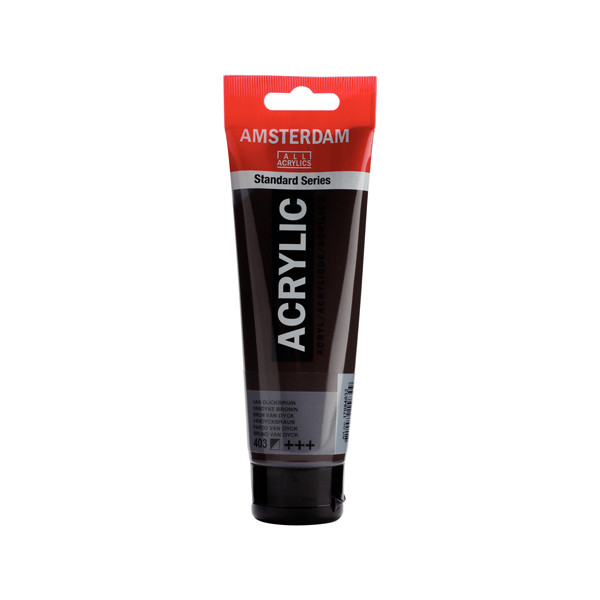 RoyalTalens Talens Amsterdam vandyke brown acrylic paint, 120ml 17094032 220639 - 1