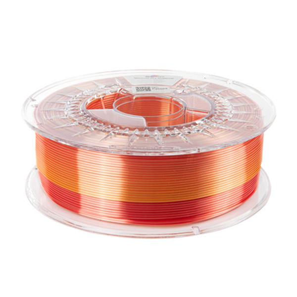 Spectrum fire red SILK Rainbow PLA filament 1.75mm, 1kg 81017 DFS10026 - 3