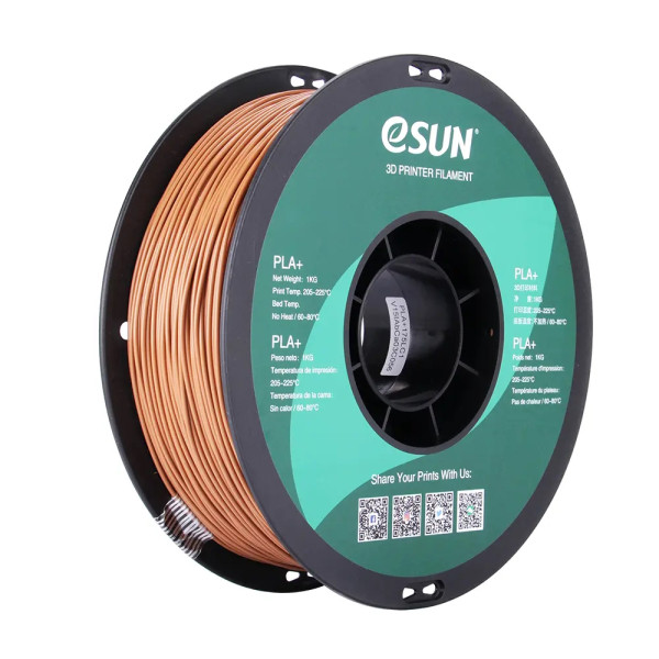 eSun light brown PLA+ filament 1.75mm, 1kg  DFE20276 - 1