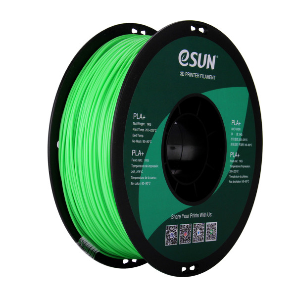 eSun nuclear green PLA+ filament 1.75mm, 1kg PLA175V1 DFE20098 - 1