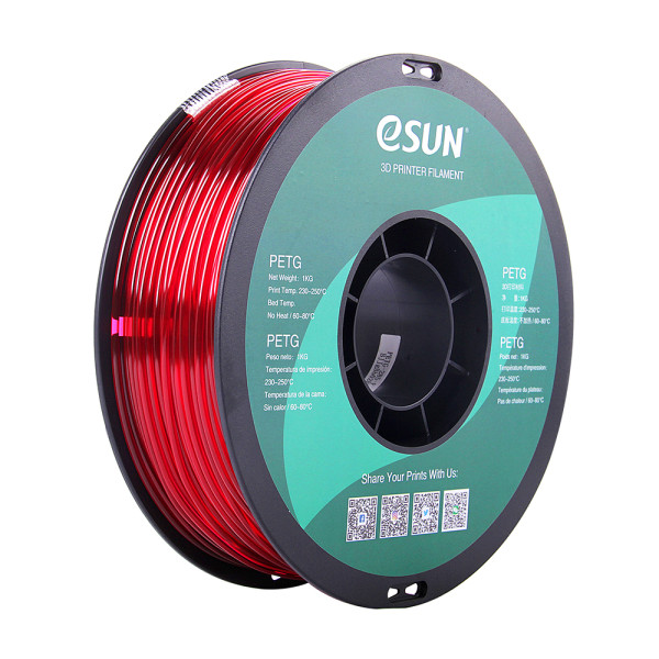 eSun transparent magenta PETG filament 2.85mm, 1kg  DFE20055 - 1